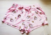 Urocze różowe landrynkowe szorty Hello Kitty Sanrio, piżamowe bawełna M/38 