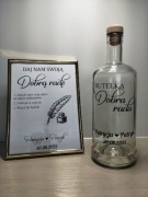 Zestaw butelka dobra rada/list w butelce