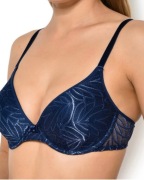 Biustonosz Passionata, push-up, niebieski 70A,80D 