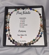 Naszyjnik chokier z minerałów na Dzień Nauczyciela