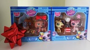 2 nowe zestawy świąteczne Littlest Pet Shop unikatowe figurki i akcesoria 