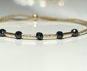 Bransoletka Diament 0,75 ct Moissanit 5 szt Złoto 750 diamentowane