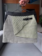 Karen Millen Stylowa Mini Spódnica Rozmiar S US 4 UK 8 EU 36 dwukolorowa