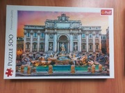 TREFL PUZZLE 500 ELEMENTÓW FONTANNA DI TREVI, RZYM, W BARDZO DOBRYM STANIE