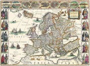 Plakat Mapa Europy Pamiątka Wawel