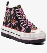 Desigual Sneakersy trampki WYSOKA CHOLEWKA PLATFORMA  PATCHWORK ORIENT