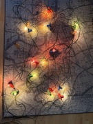 Lampki choinkowe z PRL 16 sztuk