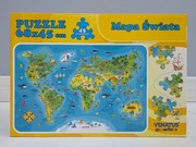 Puzzle Mapa Świata Ventaus 45 el. BDB