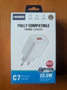 JELLICO ładowarka sieciowa C7 22.5W 1xUSB QC3.0 + kabel USB-C biała NOWA