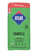 Atlas Grawis U - klej do styropianu i siatki 25kg faktura