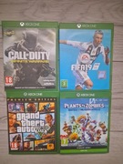 Gry na Xbox one call of duty,Fifa, gta 5,plants vs zombies