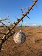 Bombka koraliki masajskie 