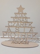 Choinka imienna, Bożonarodzeniowa ze sklejki.