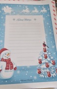 List do MIkołaja Papeteria Ozdobna A4, 1 sztuka. Śliczna, Nowa