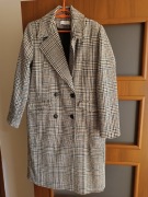 Używany płaszcz damski w kratkę Reserved rozmiar XS