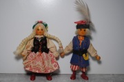 Lalka Cepelia Gromada stara lalka Krakowiak Krakowianka para PRL