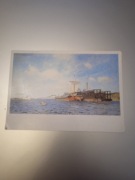 Pocztówka malarstwo rosyjskie I. I. Lewitan - Świeży wiatr Wołga