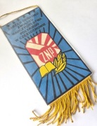 Proporczyk ZNP Związek Nauczycielstwa Polskiego Częstochowa Herb