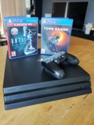 Konsola PlayStation 4 Pro 1TB (PS4 Pro) + 1 oryginalny Pad + 2 gry + kable