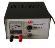 Zasilacz sieciowy z amperomierzem i wyjściem 22V na gniazdo banan