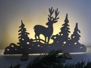 DEKORACJA ŚWIĄTECZNA RENIFER SKLEJKA + GRATIS