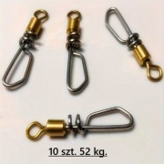 Krętlik agrafka w jednym 10 szt. komplet. Moc  52 kg.