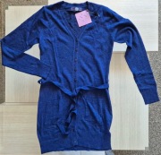 Sweterek granatowy z paskiem L/X