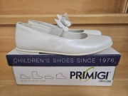 Skórzane buty baleriny białe r. 36 primigi