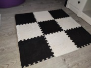 Mata piankowa puzzle czarno biała 30 szt dla dzieci dywan EVA 