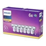 6x żarówka LED GU10 4.6W = 50W 355lm 2700K ciepła 36° reflektor PHILIPS