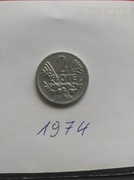 2 złote już z 1974 roku. Unikat. Okazja.Licytacja
