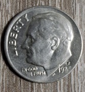 One dime 10 centów destrukt unikat 1983