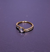 Pierścionek Obrączka kolor złoty 21mm