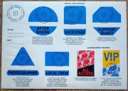 Dire Straits - On Every Street, wzory przepustek [niebieska]