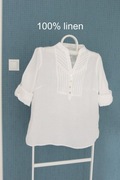 100%len czysta biel bez wad M&S, XL/L
