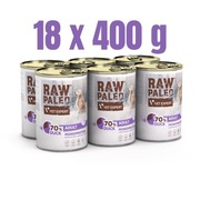 Raw Paleo Adult Dog Duck 18x 400g, mokra karma dla psów dorosłych