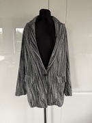 COCOMORE Marynarka Oversize Srebrna 36/S imprezowa