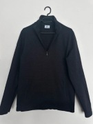 Lacoste Czarna Bluza Half Zip 1/4 | 95% Bawełna | Klasyk | black logo 