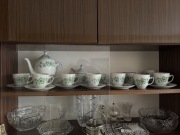 Serwis Porcelana Włocławek, 9 filiżanek + spodki, dzbanek, cukiernica