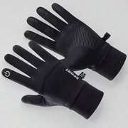 Ciepłe rękawiczki sportowe touchscreen wodoodporne czarne unisex zimowe