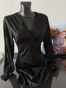 Sukienka satynowa mini czarna