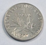 450. Francja 1 frank 1977 rok