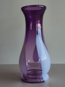 Fioletowo-mleczny Holmegaard (?) skandynawski vintage 