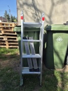 Drabina przegubowa 4x4 aluminiowa 16 stopni wielofunkcyjna.