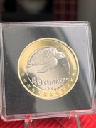50 Centavos 2014 Isla del Coco (Kostaryka) ŻÓŁW