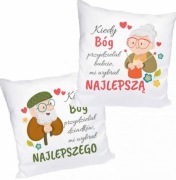 Zestaw poduszek na Dzień Babci i Dziadka prezent 