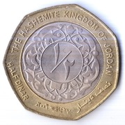 JORDANIA 1/2 dinara 2006 (1427), KM# 79, AU
