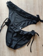 Majtki dół od bikini x2 zestaw stroju kąpielowego czarny