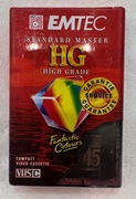 Kaseta EMTEC BASF VHS-C HG-45 64m  Nowa
