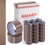 18 ROLEK - Taśma KLEJĄCA szara SMART 48x100y brązowa 48/90m PAKOWA DŁUGA